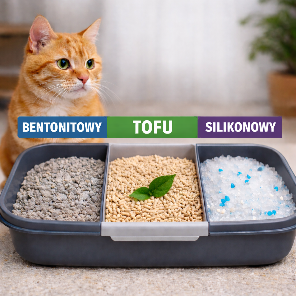 najlepszy żwirek dla kota – porównanie żwirku bentonitowego, tofu i silikonowego